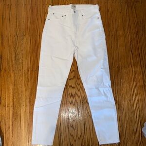 Jcrew size 30 white toothpick 10’ high rise
